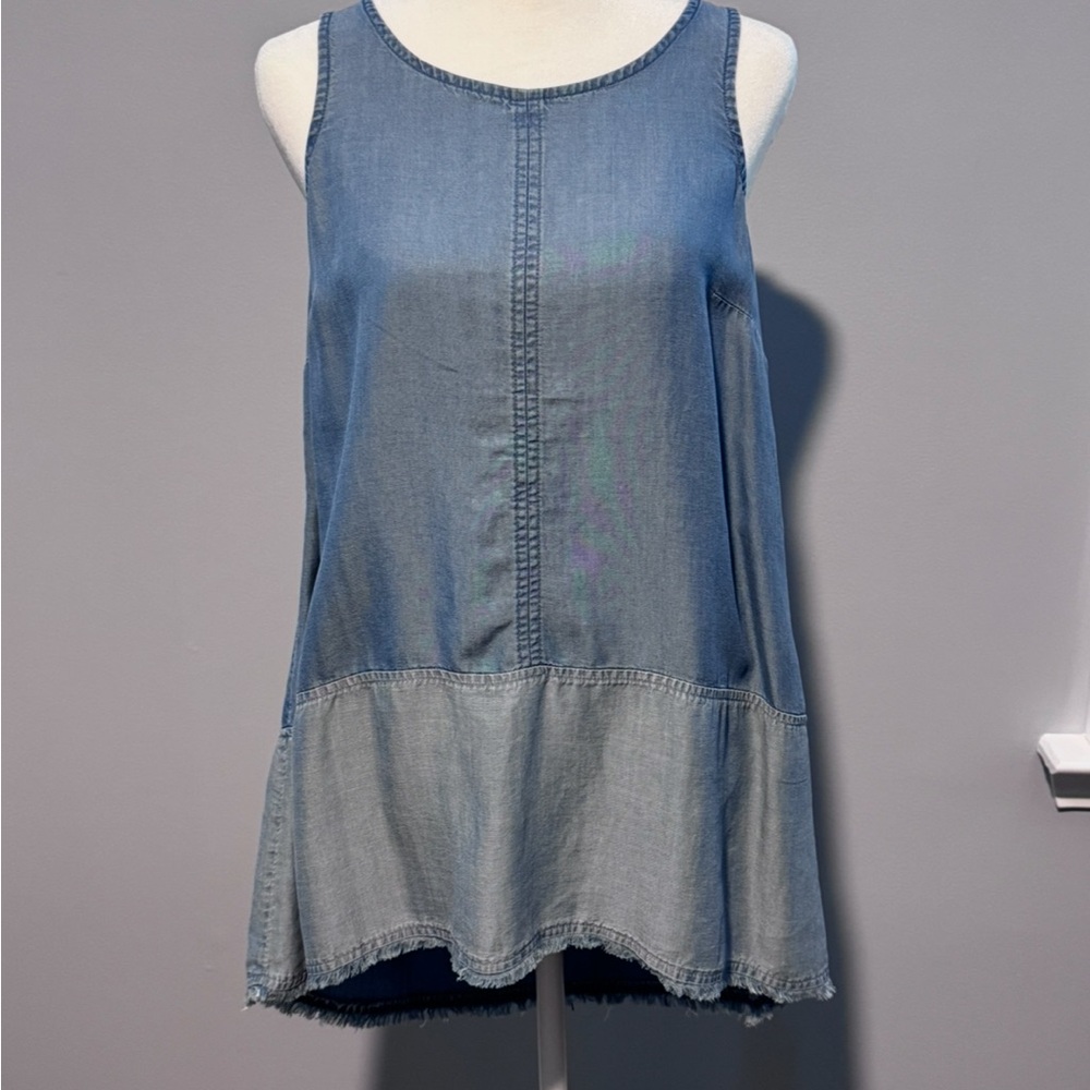 J Jill Sleeveless Denim Tunic